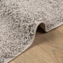 Tappeto Shaggy PAMPLONA a Pelo Lungo Moderno Beige 160x160 cm