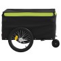 Rimorchio da Bici Nero e Verde 30 kg in Ferro