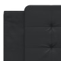 Letto con Materasso Nero 180x200 cm in Similpelle