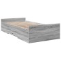 Giroletto Cassetti Grigio Sonoma 90x190 cm Legno Multistrato