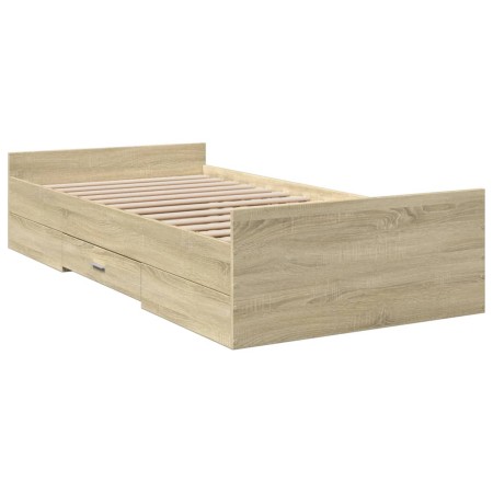 Giroletto Cassetti Rovere Sonoma 100x200 cm Legno Multistrato