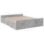 Giroletto Cassetti Grigio Cemento 150x200 cm Legno Multistrato