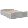 Giroletto Cassetti Grigio Cemento 120x190 cm Legno Multistrato