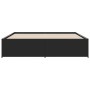 Giroletto Nero 200x200 cm in Legno Multistrato e Metallo