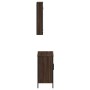 Set Mobili da Bagno 2 pz Rovere Marrone in Legno Multistrato