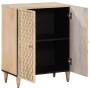 Credenza 60x33x75 cm in Legno Massello di Mango