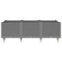 Fioriera da Giardino con Ruote Grigio Chiaro 150x80x54 cm in PP