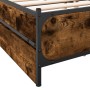 Giroletto con Cassetti Rovere Fumo 150x200 cm Legno Multistrato