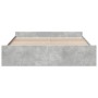 Giroletto Cassetti Grigio Cemento 200x200 cm Legno Multistrato