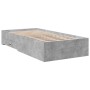Giroletto Cassetti Grigio Cemento 90x200 cm Legno Multistrato