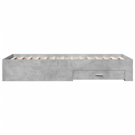 Giroletto Cassetti Grigio Cemento 75x190 cm Legno Multistrato