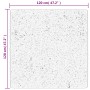 Tappeto OVIEDO a Pelo Corto Grigio 120x120 cm