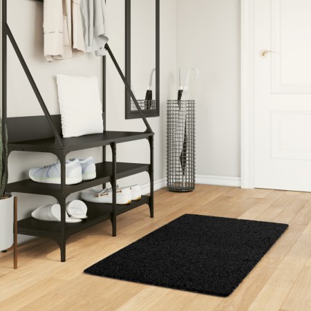 Tappeto OVIEDO a Pelo Corto Nero 60x110 cm