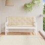 Cuscini Panca da Giardino 2pz Beige 150x50x7 cm Tessuto Oxford