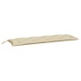 Cuscini Panca da Giardino 2pz Beige 150x50x7 cm Tessuto Oxford