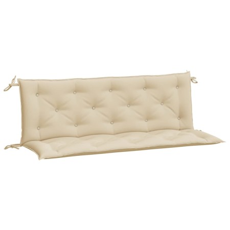 Cuscini Panca da Giardino 2pz Beige 150x50x7 cm Tessuto Oxford