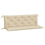 Cuscini Panca da Giardino 2pz Beige 150x50x7 cm Tessuto Oxford