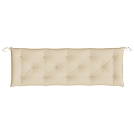 Cuscini Panca da Giardino 2pz Beige 150x50x7 cm Tessuto Oxford