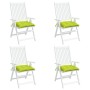 Cuscini per Sedia 4 pz Verde Intenso 40x40x7 cm Tessuto Oxford