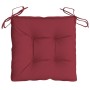 Cuscini per Pallet 2 pz Rosso Vino 50x50x7 cm Tessuto Oxford