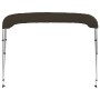 Bimini di Prua con Tendalino 3 Archi Nero 184x189x135 cm
