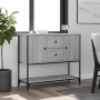 Credenza Grigio Sonoma 100x36x85 cm in Legno Multistrato