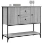 Credenza Grigio Sonoma 100x36x85 cm in Legno Multistrato