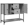 Credenza Grigio Sonoma 100x36x85 cm in Legno Multistrato