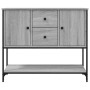 Credenza Grigio Sonoma 100x36x85 cm in Legno Multistrato