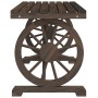 Set da Pranzo da Giardino 3 pz in Legno Massello di Abete