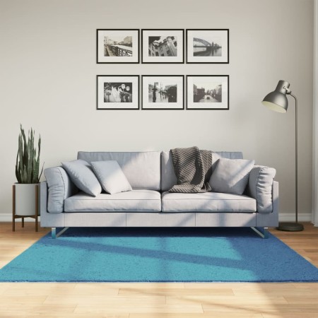 Tappeto OVIEDO a Pelo Corto Turchese 160x160 cm