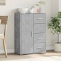 Credenza Grigio Cemento 60x31x84 cm in Legno Multistrato