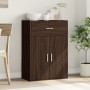 Credenza Rovere Marrone 60x30x84 cm in Legno Multistrato