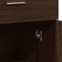 Credenza Rovere Marrone 60x30x84 cm in Legno Multistrato