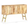 Credenza 118x30x75 cm in Legno Massello di Mango