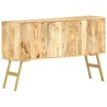 Credenza 118x30x75 cm in Legno Massello di Mango