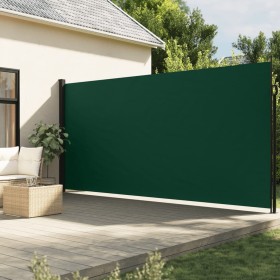 Tenda da Sole Laterale Retrattile Verde Scuro 200x600 cm