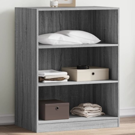 Armadio Grigio Sonoma 77x48x102 cm in Legno Multistrato