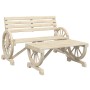 Set Salotto da Giardino 4 pz in Legno Massello di Abete