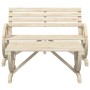 Set Salotto da Giardino 4 pz in Legno Massello di Abete