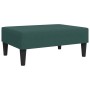 Poggiapiedi Verde Scuro 77x55x31 cm in Velluto