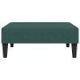 Poggiapiedi Verde Scuro 77x55x31 cm in Velluto
