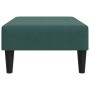 Poggiapiedi Verde Scuro 77x55x31 cm in Velluto