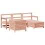 Set Divani da Giardino 5 pz in Legno Massello Abete Douglas