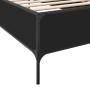 Giroletto Nero 75x190 cm in Legno Multistrato e Metallo