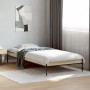 Giroletto Rovere Sonoma 90x190cm in Legno Multistrato e Metallo