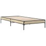 Giroletto Rovere Sonoma 90x190cm in Legno Multistrato e Metallo