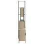 Set Mobili da Bagno 3 pz Rovere Sonoma in Legno Multistrato