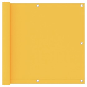 Paravento Balcone Giallo 90x600 cm Tessuto Oxford