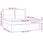 Giroletto a Molle con Materasso Bianco 200x200cm in Similpelle
